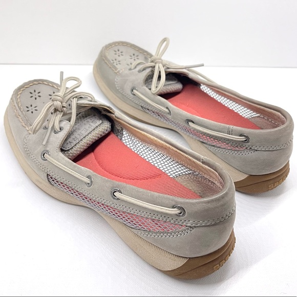 SPERRY TOP-SIDER — WOMENS ROSEFISH BOAT SHOES, MEMORY FOAM, PINK & GREY, US 7.5M - Picture 7 of 16